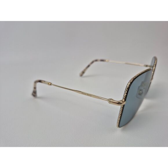 Miu Miu Women\'s SMU 61V ZVN-02F Light Gold/ Blue Square Gradient Sunglasses main image 4